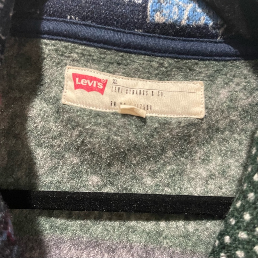 Levi's Mens XL Colorful Patchwork Cardigan - Picture 6 of 11